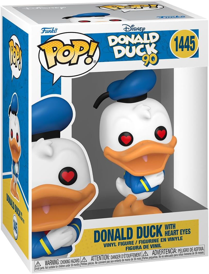 Funko POP! Disney: Donald Duck 90th - Donald Duck - (Heart Eyes) - Collectable V