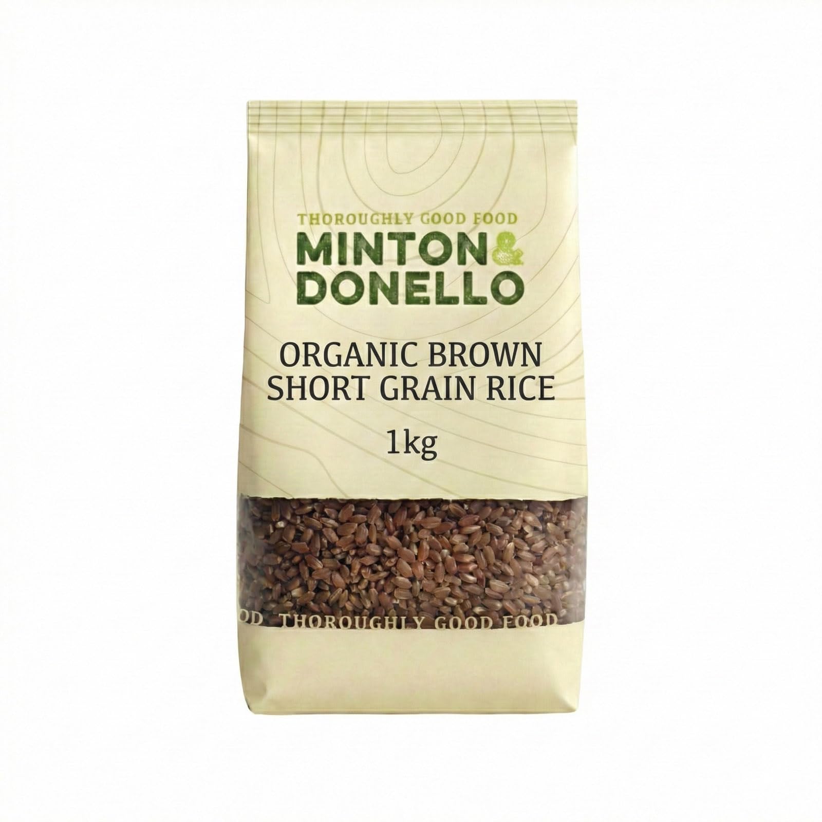 Minton & Donello Organic Short Grain Brown Rice - 1kg Bulk Pack | Rich & Nutty Flavour