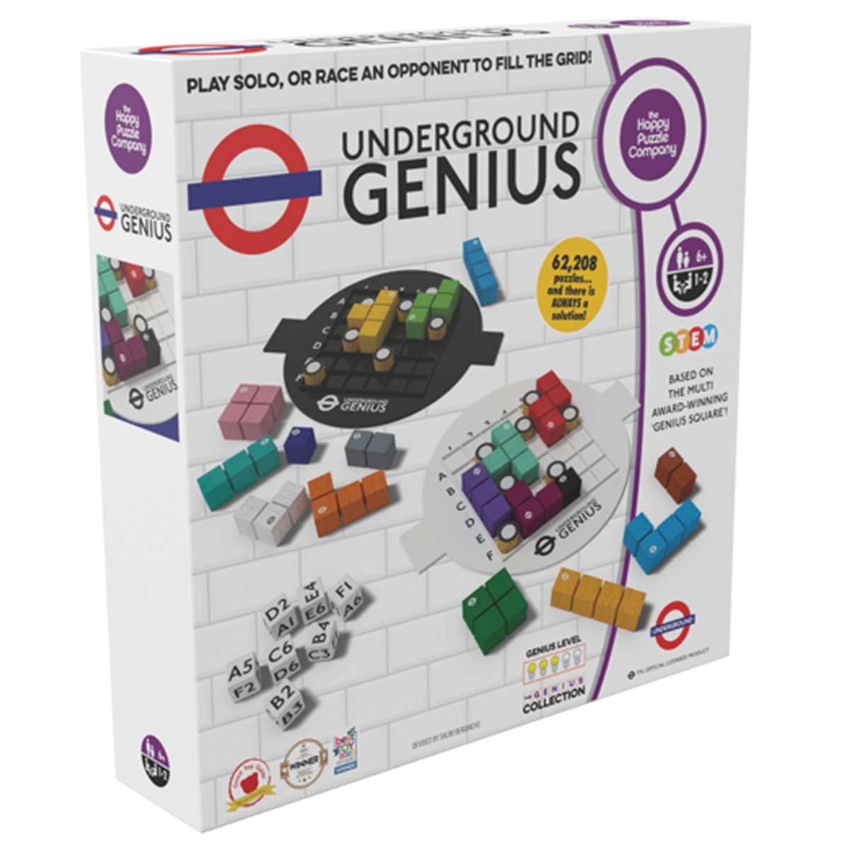 The Happy Puzzle Company Underground Genius - Official TfL Puzzle Game for Ages 7+ 13