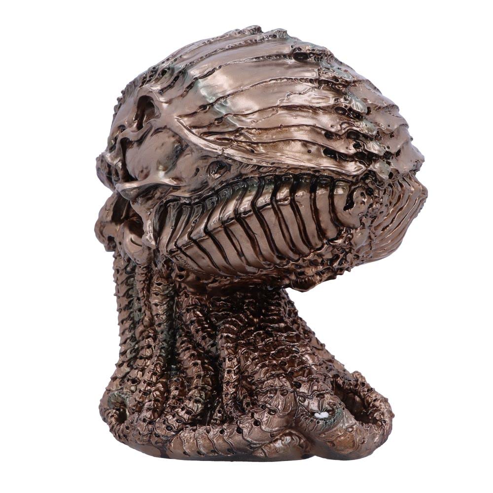 Nemesis Now Horror Skull Ornament, Bronze Cthulhu, 20cm