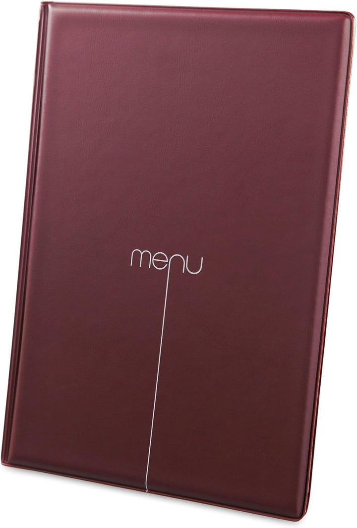 I LOVE MENU Risto Menu Holder, PVC, Bordeaux, 31.3 x 22.6 x 0.7 cm