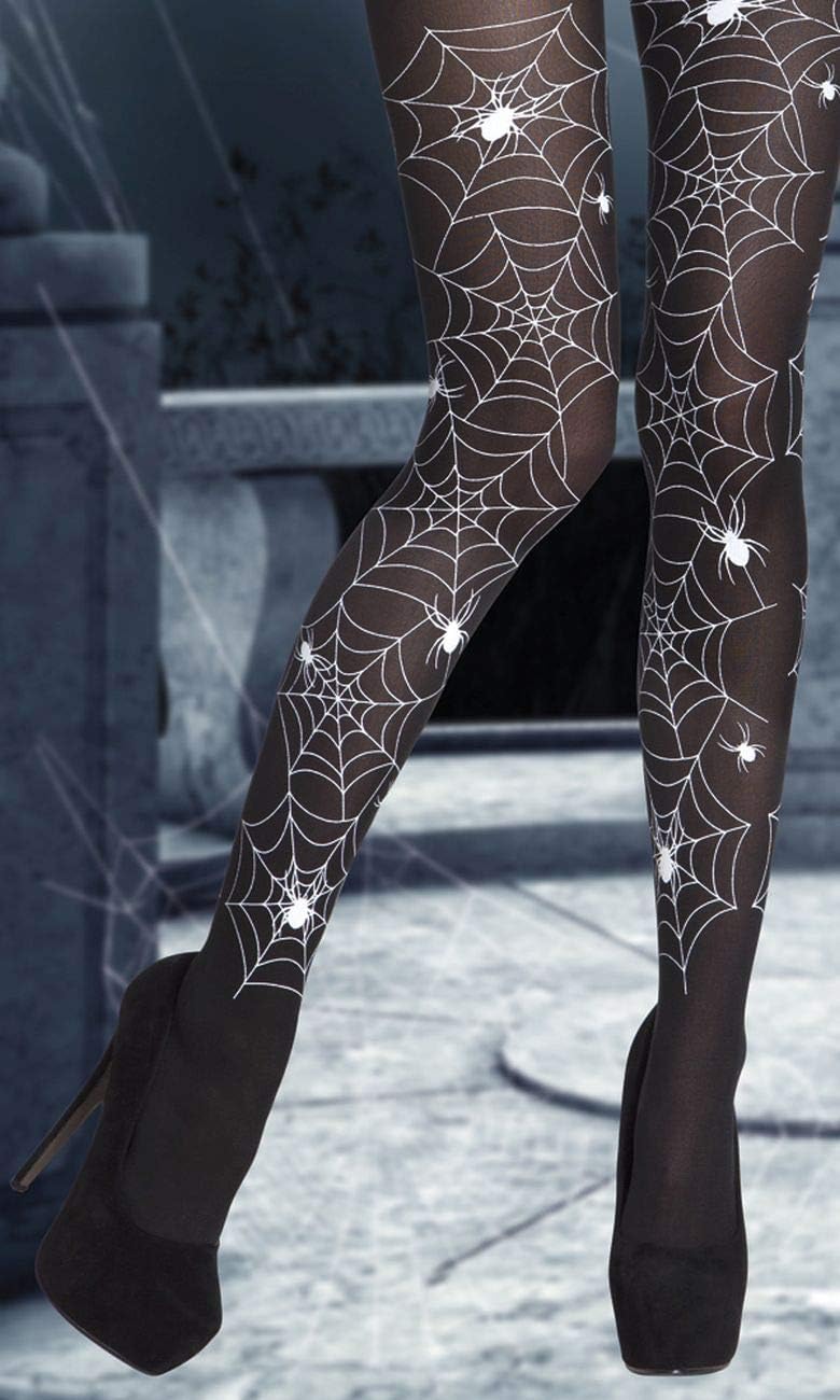 Boland Cobweb Tights 40 Denier Black/White 2