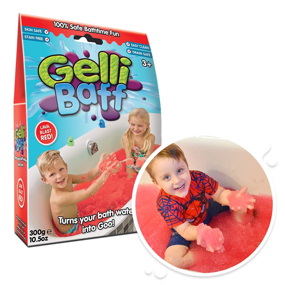Zimpli Kids Gelli Baff Red Bath Toy - Turns Water into Goo | Biodegradable | Skin Safe