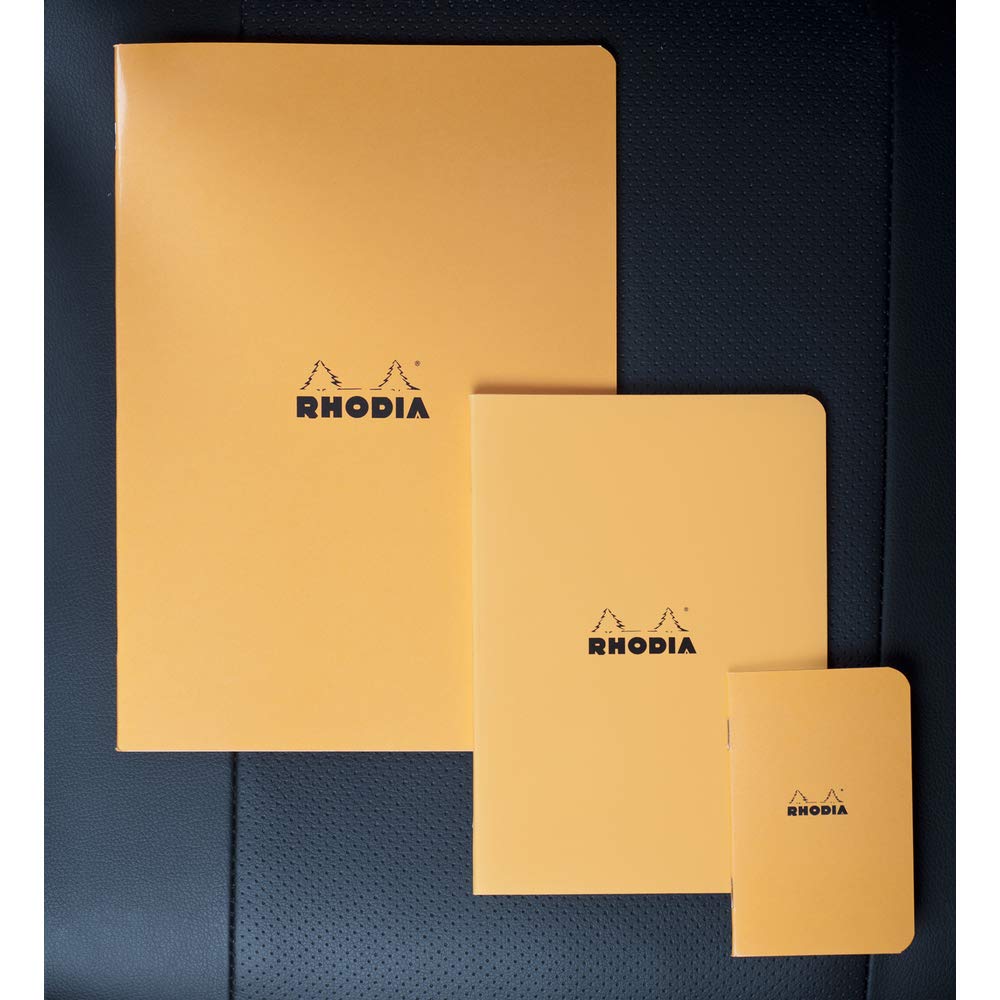 Rhodia 119164C Composition Notebook - A4 Size, 96 Pages, 5x5 Small Squares, Orange 4