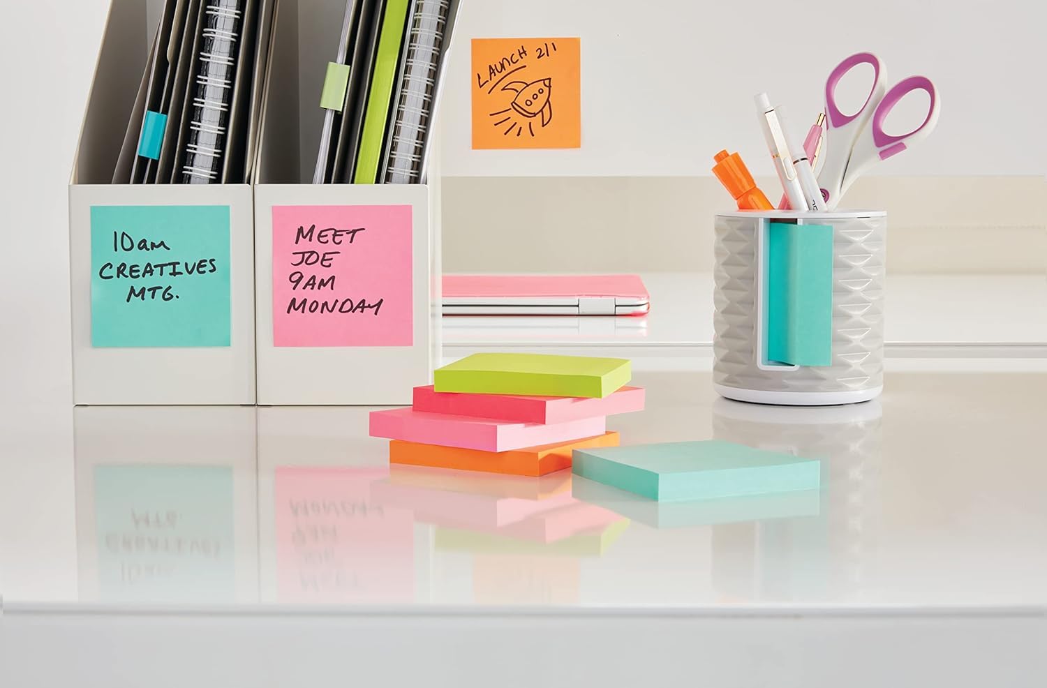 Post-it Notes - Assorted Colours, 24 Pads, 100 Sheets/Pad | 76 mm x 76 mm Square 7