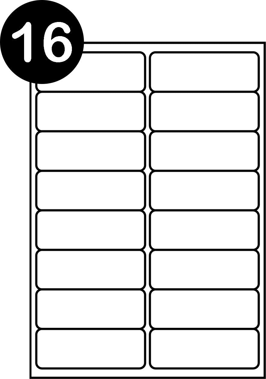 SmithPackaging A4 Self Adhesive Address Labels - 16 Labels/Sheet, 100 Sheets (1600 Total)