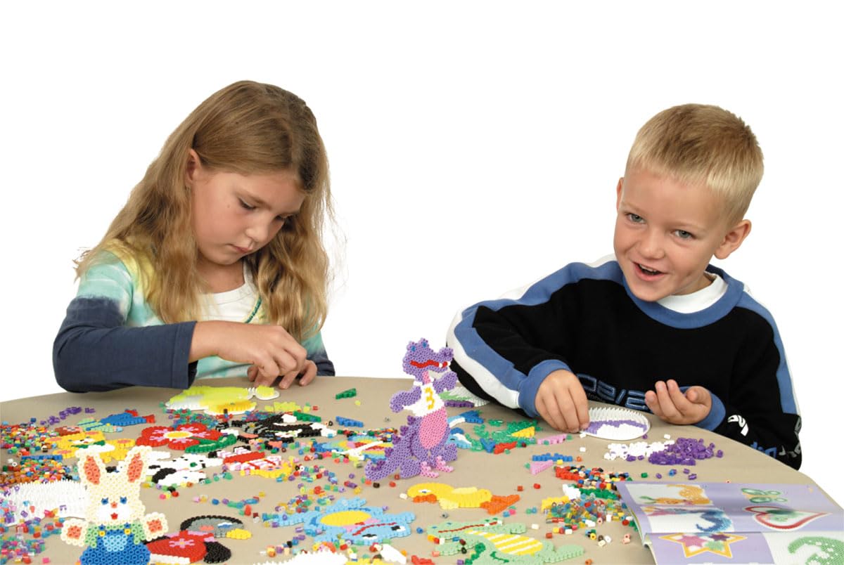 Hama Midi Beads - Red Plastic Craft Beads | 1000 Pieces | Ages 5+ 5