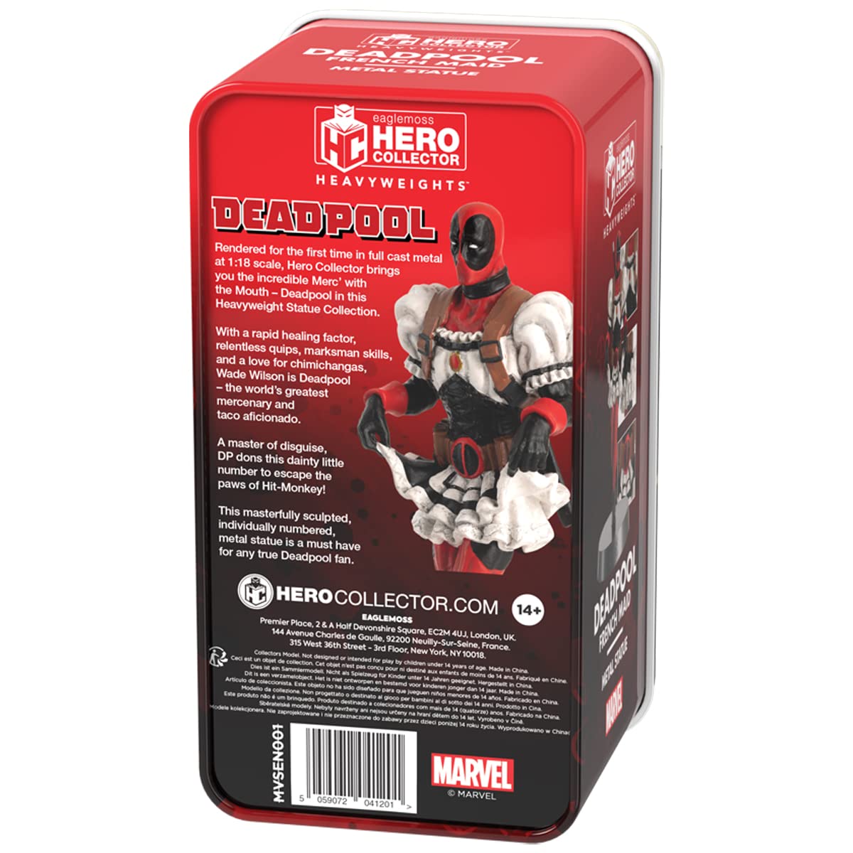 Eaglemoss Collections Marvel Heavyweights – Deadpool French Maid Metallfigur 6