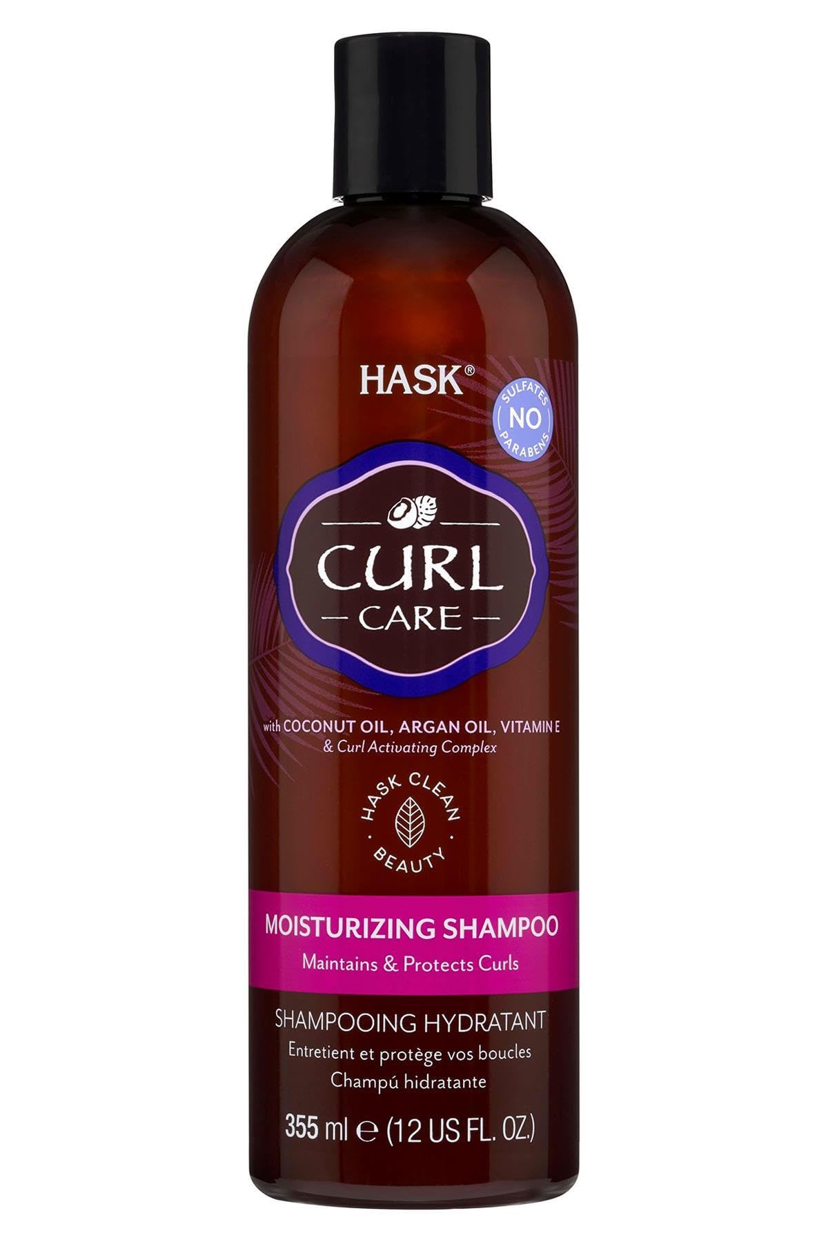 HASK Curl Care Shampoo - Hydrates & Strengthens All Curl Patterns, 355 ml