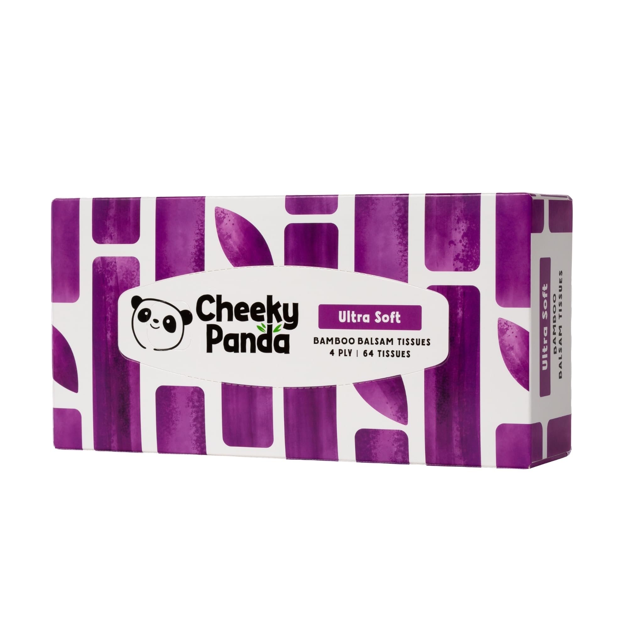 The Cheeky Panda Bamboo Balsam Tissues Box - Soothing Aloe Vera Infused | 64 Count 1