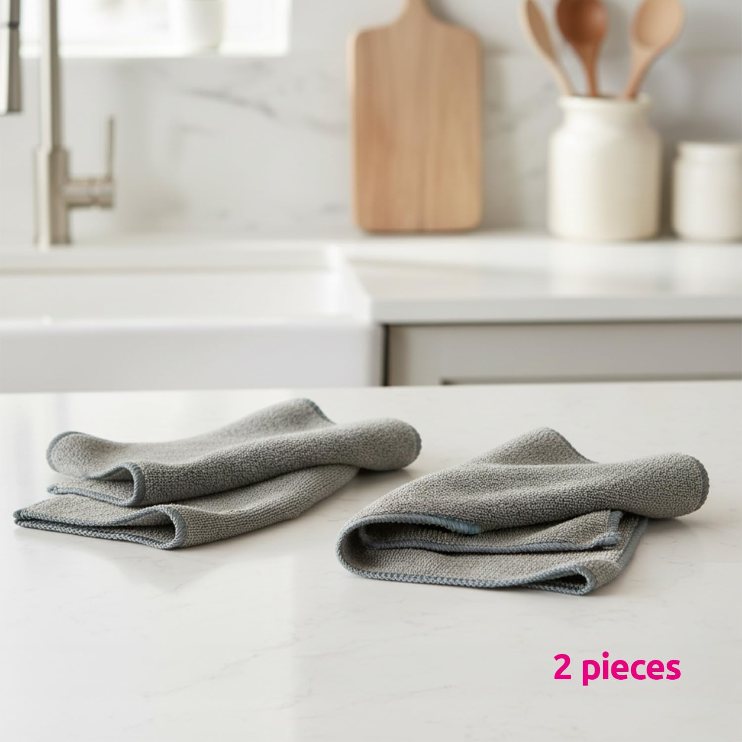 Sorbo Microfibre Floor Cloth - Streak-Free, Super Absorbent, Multi-Purpose Cleaning | Grey | 50cm x 60cm 6