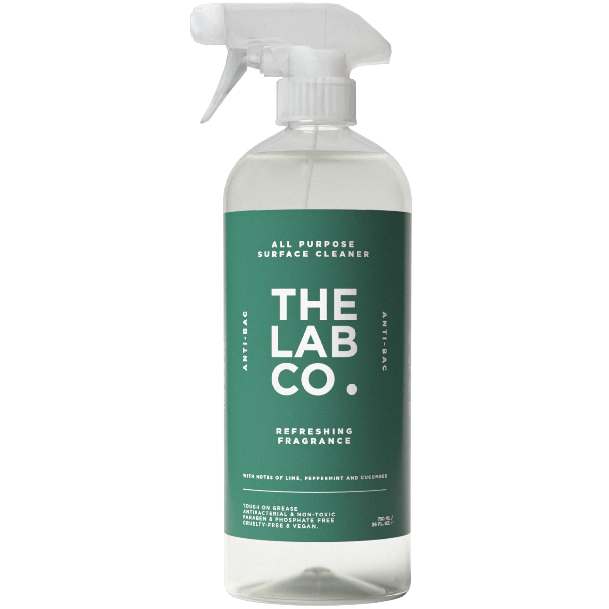 The Lab Co. Antibacterial All Purpose Cleaner - Kills Bacteria | Streak Free | 750ml 1
