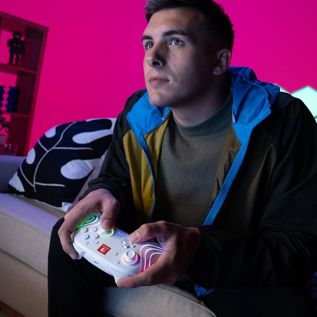 PDP Afterglow Wave Wireless Pro Controller with Full Motion for Nintendo Switch 16