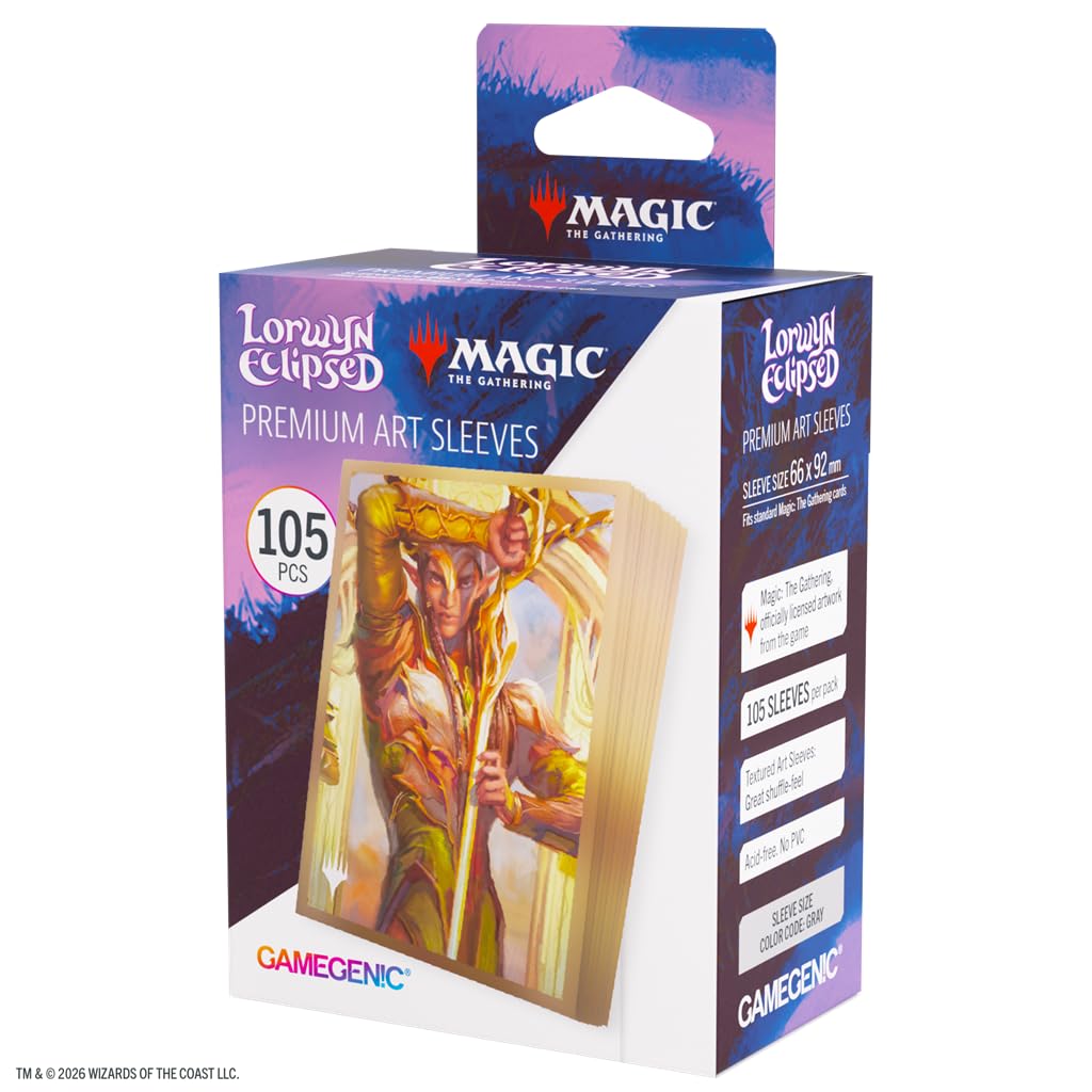 Gamegenic MTG Lorwyn Eclipsed Sleeves Morcants Loyalist | 105 Count | Multicoloured | 66x92mm