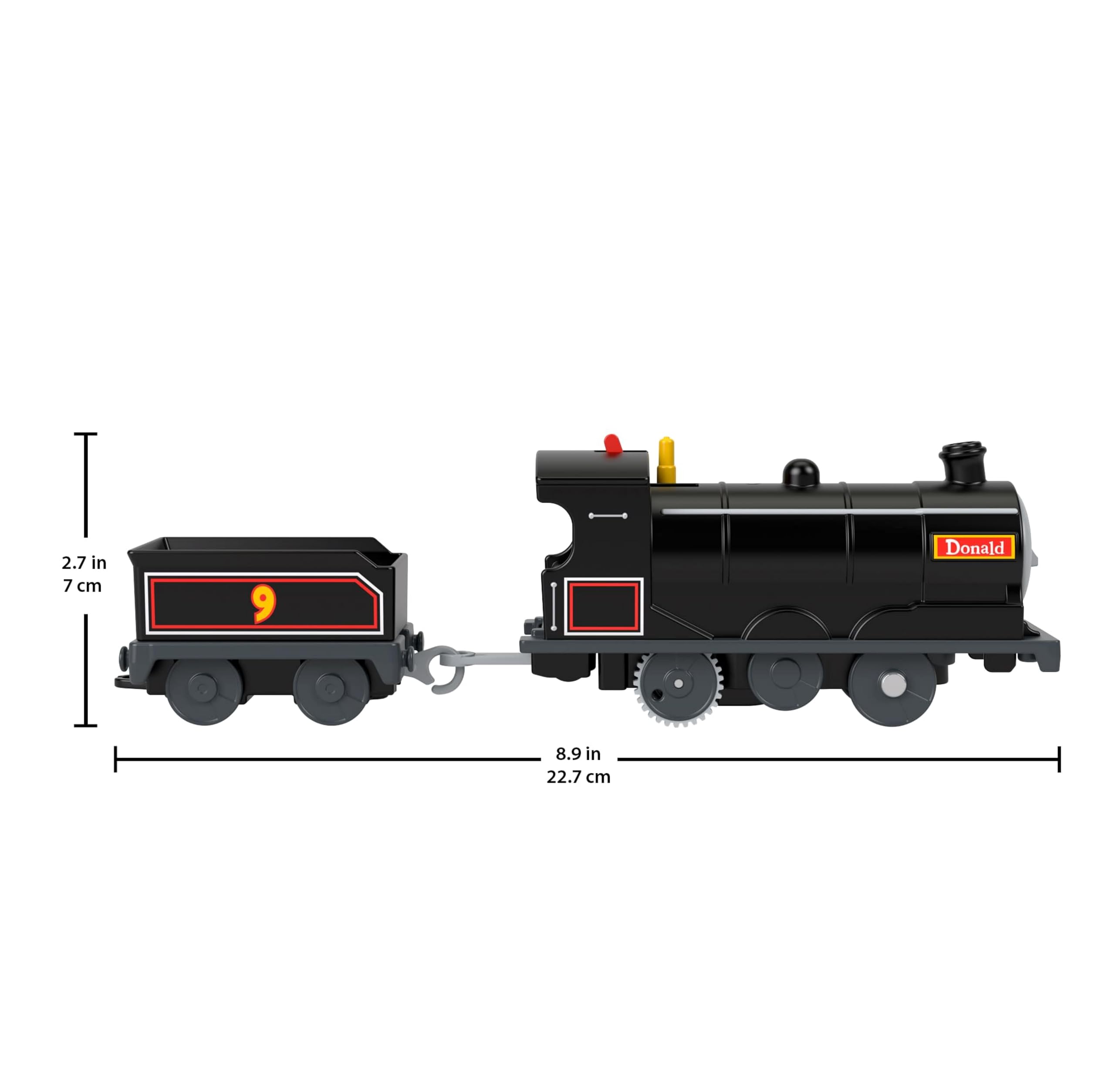 THOMAS & FRIENDS Battery Operated Toy Locomotive Donald with Cargo Car | Ages 3+ | Plastic 5