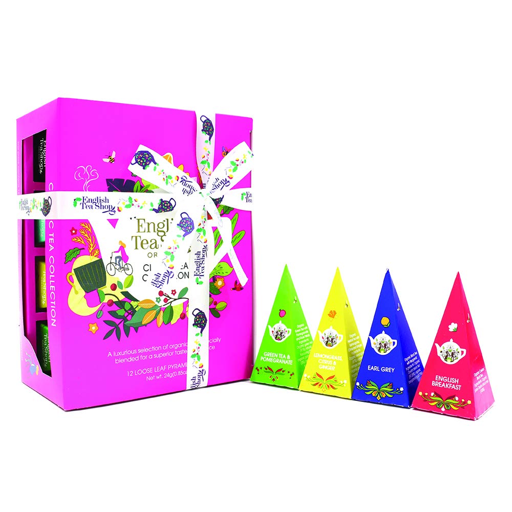 English Tea Shop Organic Classic Tea Collection Prism - 12 Pyramid Tea Bags 3