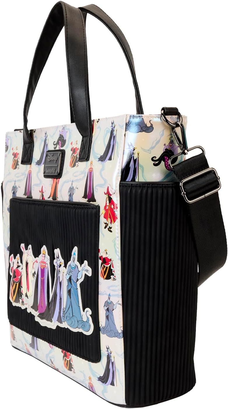 Loungefly Disney Villains All-Over Print Convertible Backpack & Tote Bag (WDBK3823)