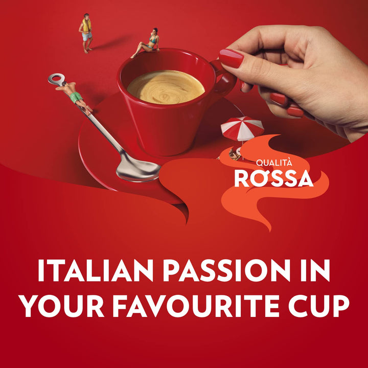 Lavazza Qualità Rossa Ground Coffee - 6 x 250g, Ideal for Moka Pots, French Press & Filter Machines