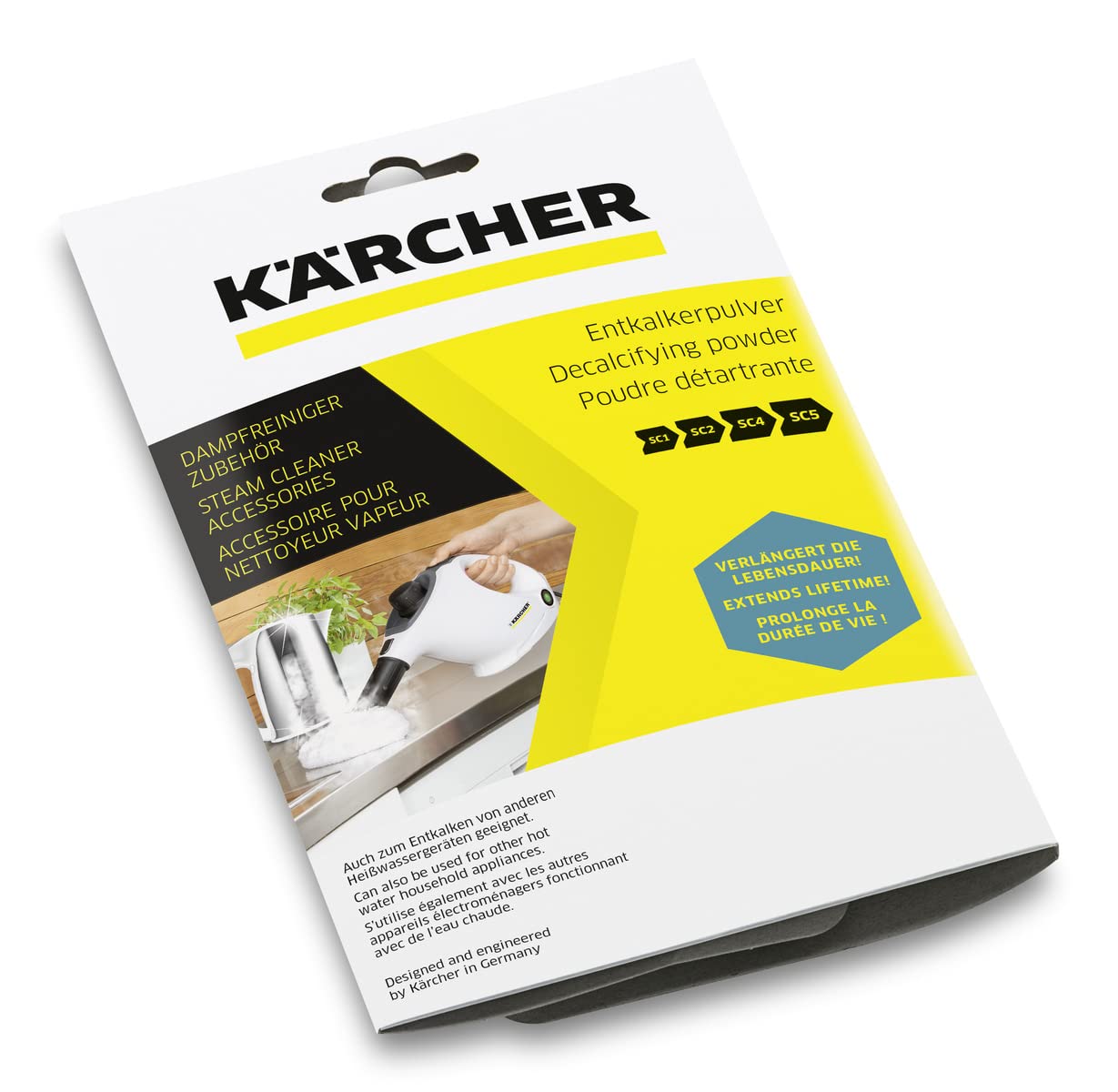 Kärcher RM 511 Descaler Powder for Steam Cleaners and Hot Water Devices | 6 x 17 g Pack