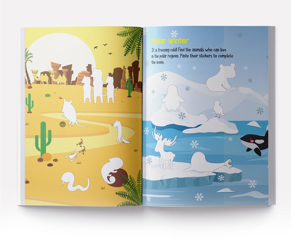 Wonder House My First Animal Sticker Book - 100+ Colorful Stickers | Hardcover | Ages 0-3 6
