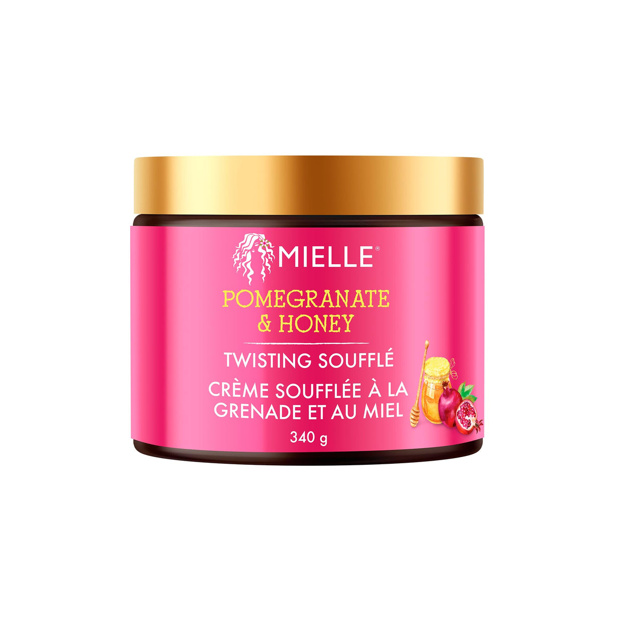 Mielle Organics Pomegranate & Honey Twisting Souffle - Curl Styling Cream for Type 4 Hair