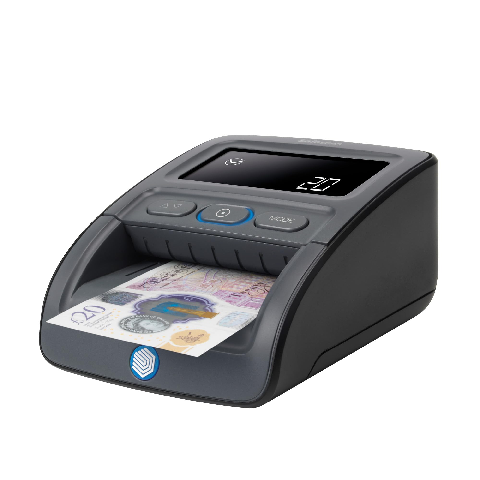 Safescan 155-S Note Counter - Verifies GBP, EUR, SCT, NIR | Compact POS Design | Black