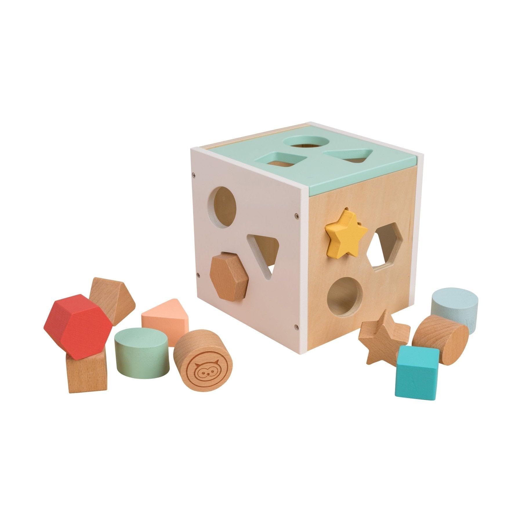 Owl & Fox Wooden Shape Sorter - Montessori Play for Toddlers 12M+ | FSC Wood 1
