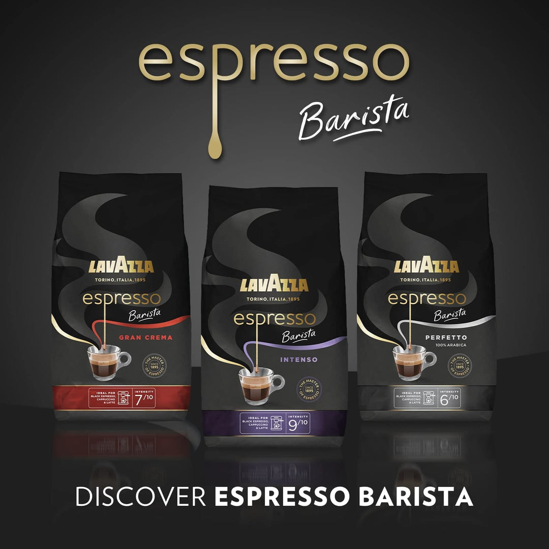 Lavazza Barista Perfetto Arabica and Robusta Drum Roast Coffee Beans 1kg