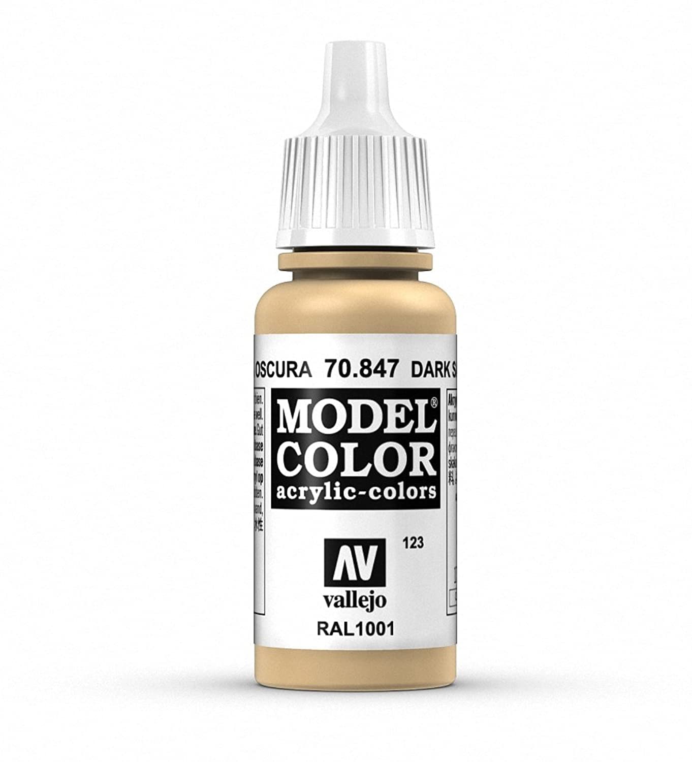 Vallejo Model Color Acrylic Paint - Dark Sand | 17 ml Bottle | Waterbased