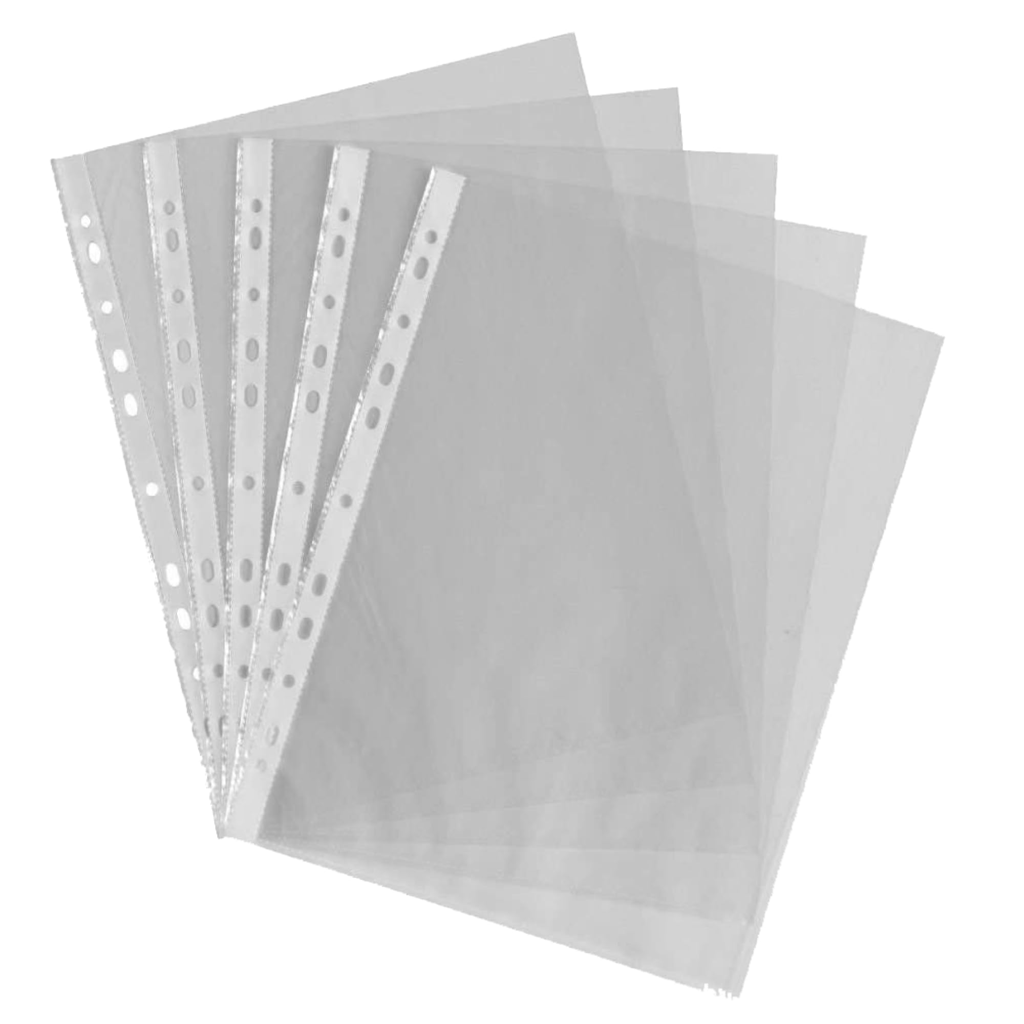 G4GADGET A4 Punched Pockets - 50 Pack, 30 Micron Polypropylene, Clear Frost Finish 1