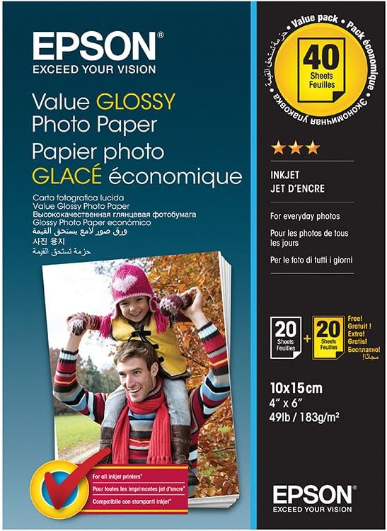Epson C13S400044 Photo Paper 40 Sheets 10 x 15 cm 2644552 1