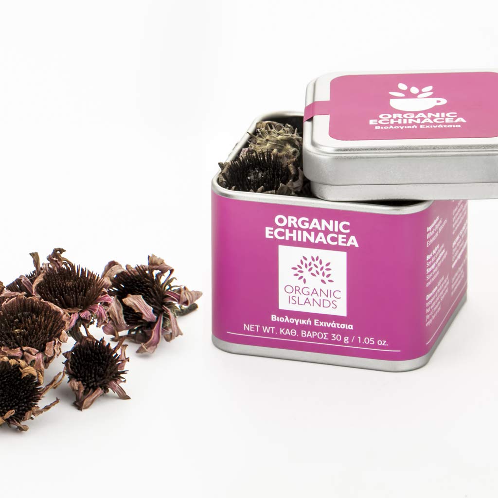 Organic Islands Organic Echinacea Herbal Tea - Immunity Support | 30g (Pack of 2) | Greek Origin 2