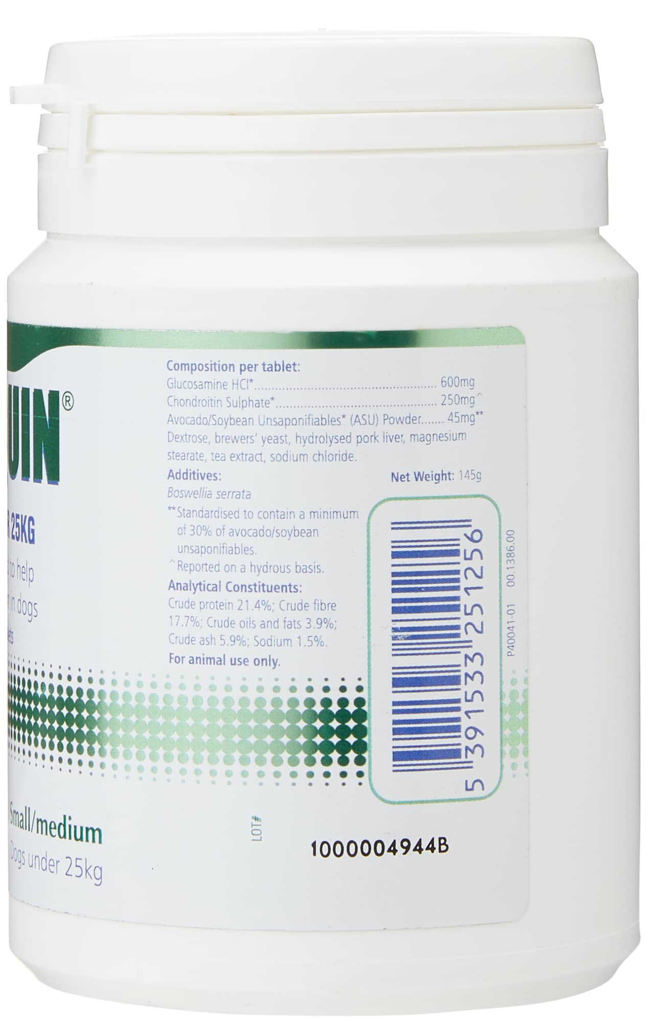 Protexin Dasuquin Advanced Joint Supplement for Dogs under 25kg - 80 Chewable Tablets 3