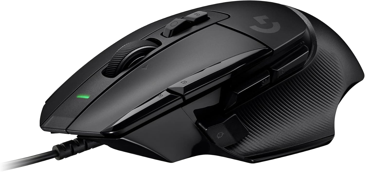 Logitech G G502 X Wired Gaming Mouse - Black with LIGHTFORCE Hybrid Switches & HERO 25K Sensor