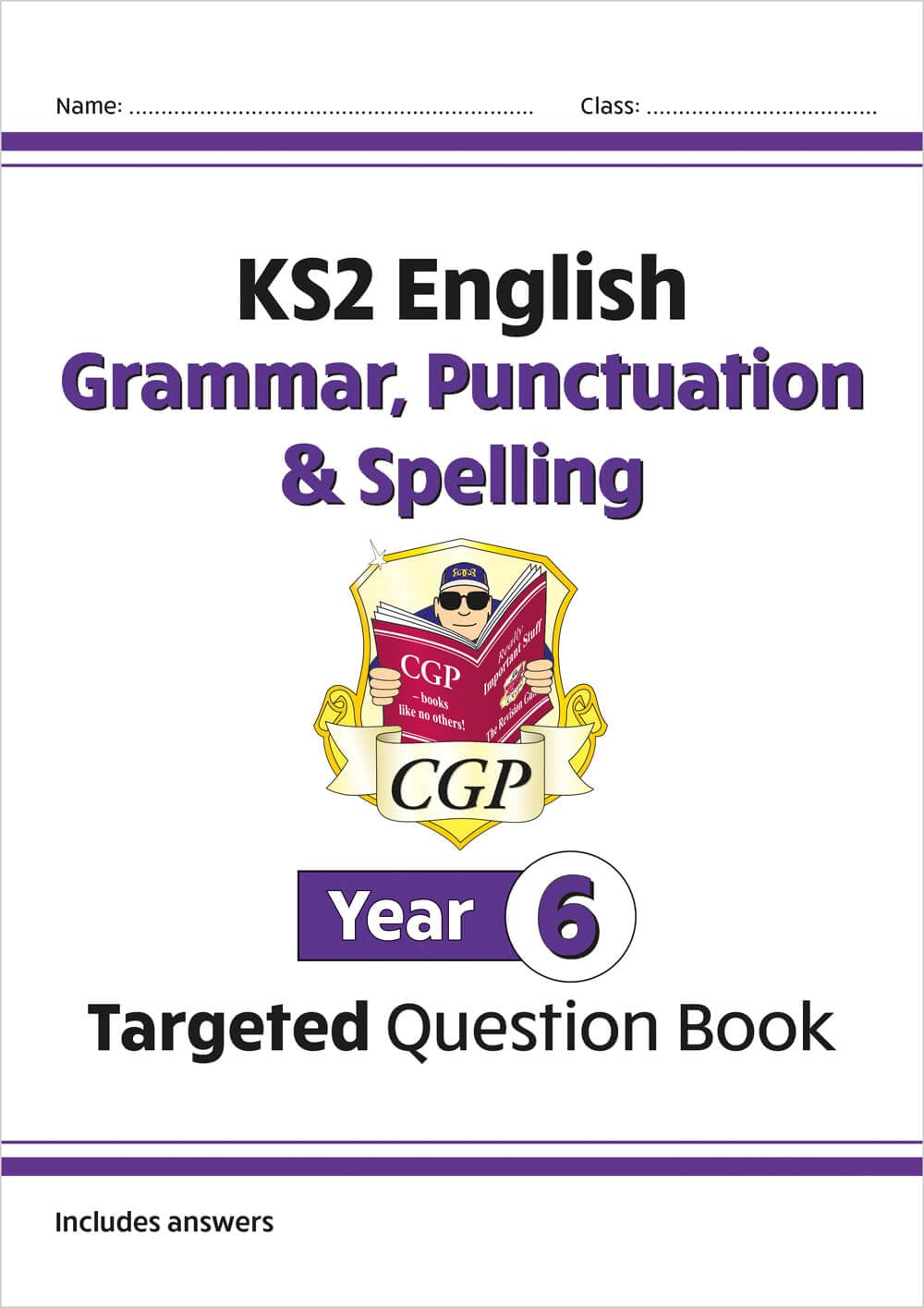 CGP Books KS2 English Targeted Question Book - Year 6 Grammar, Punctuation & Spelling | Ages 8-11 | Paperback