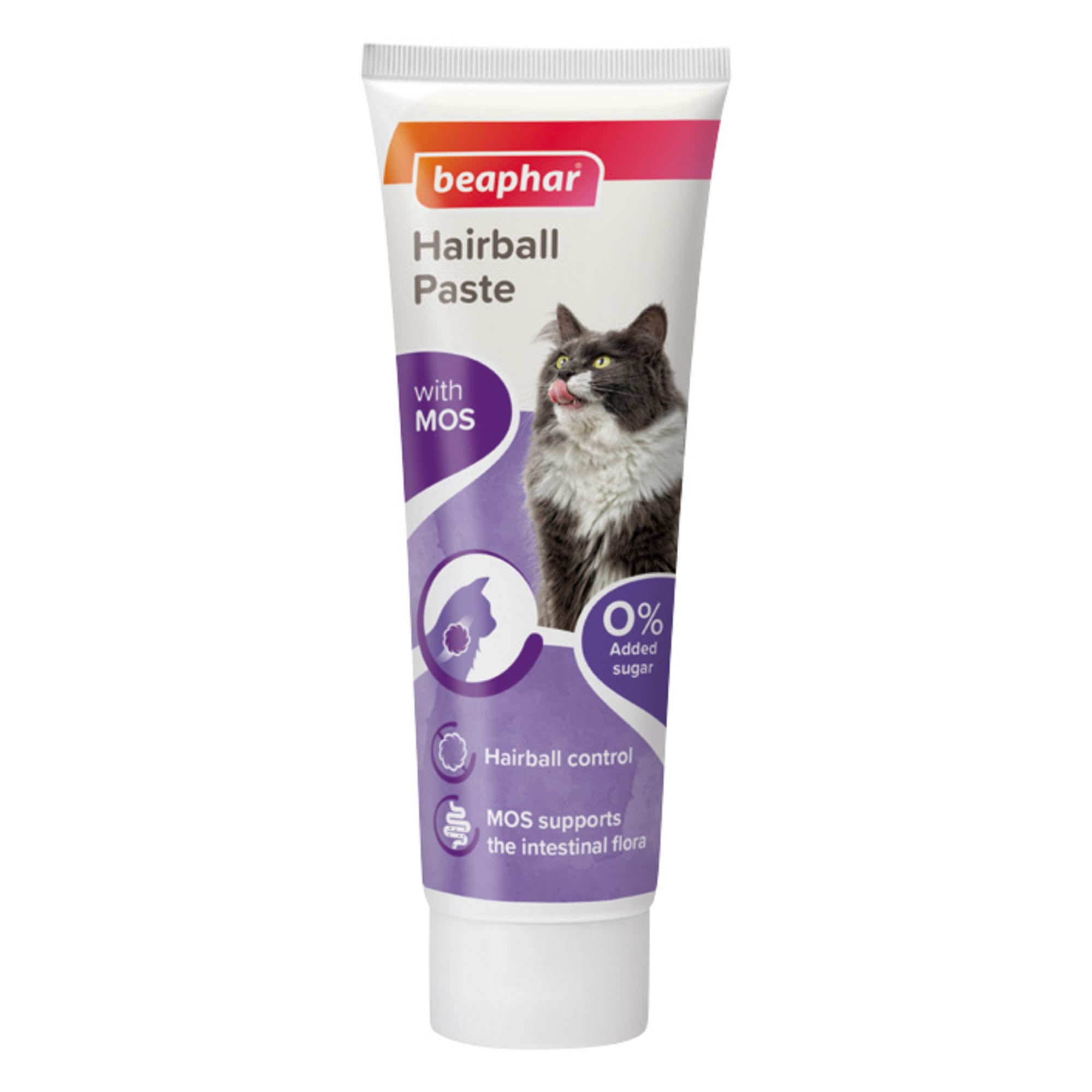 Beaphar Hairball Paste for Cats - 2-in-1 Malt & Prebiotic Formula | 100g 1