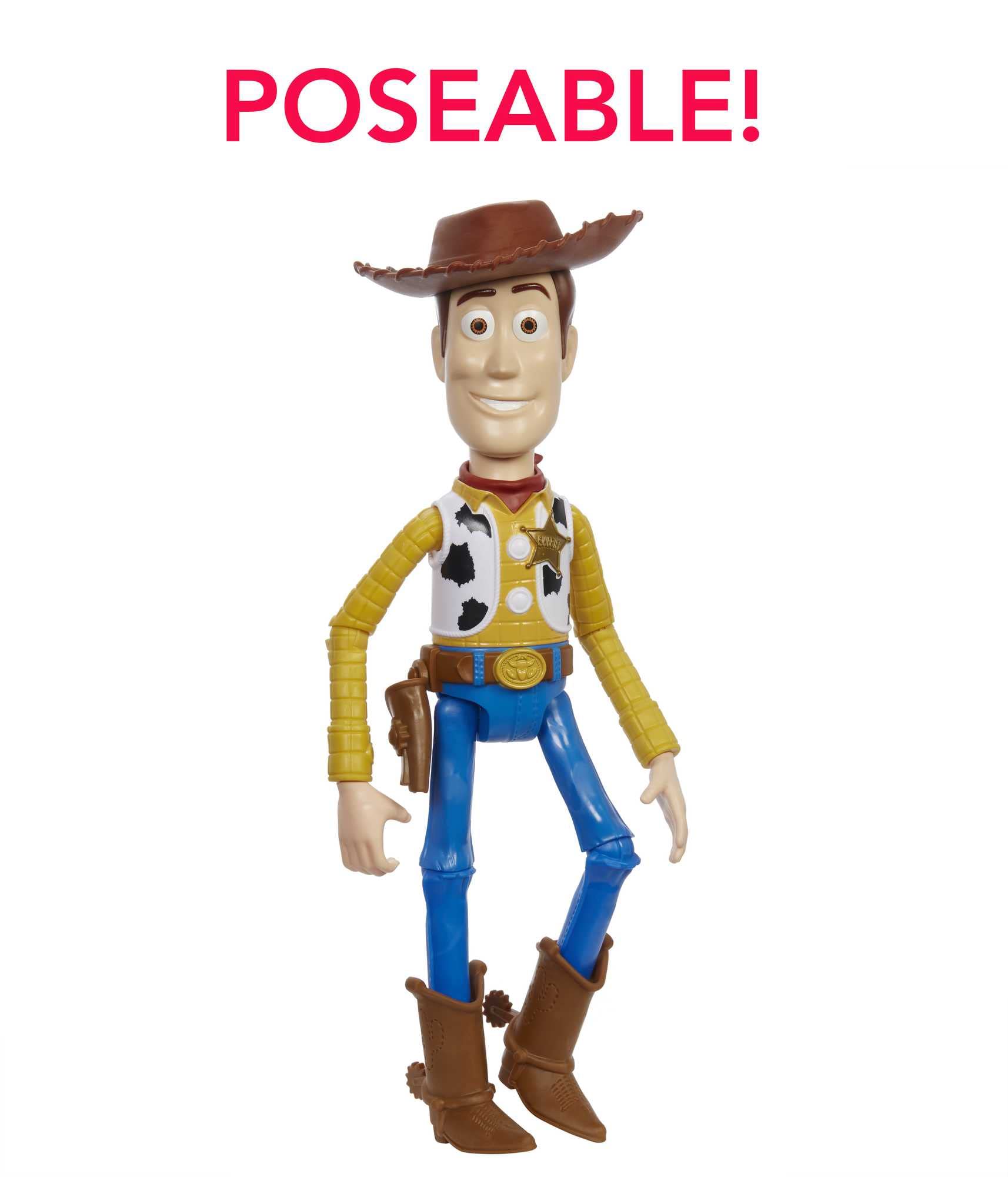 Mattel Disney Pixar Woody 12-inch Action Figure - Highly Posable Movie Collectible for Kids 3+ 2