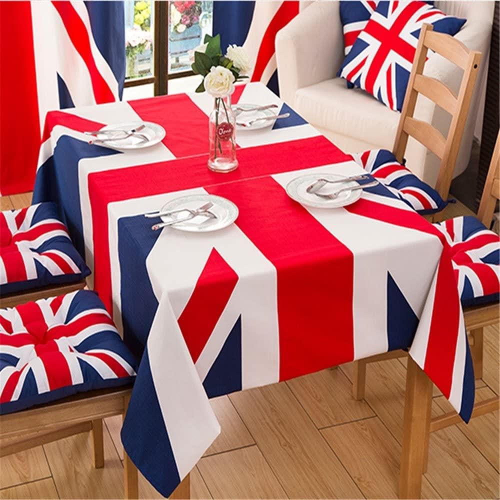 SHATCHI Union Jack Plastic Deluxe Tablecover - 137cm x 180cm | Reusable | Party & Picnic Use 5