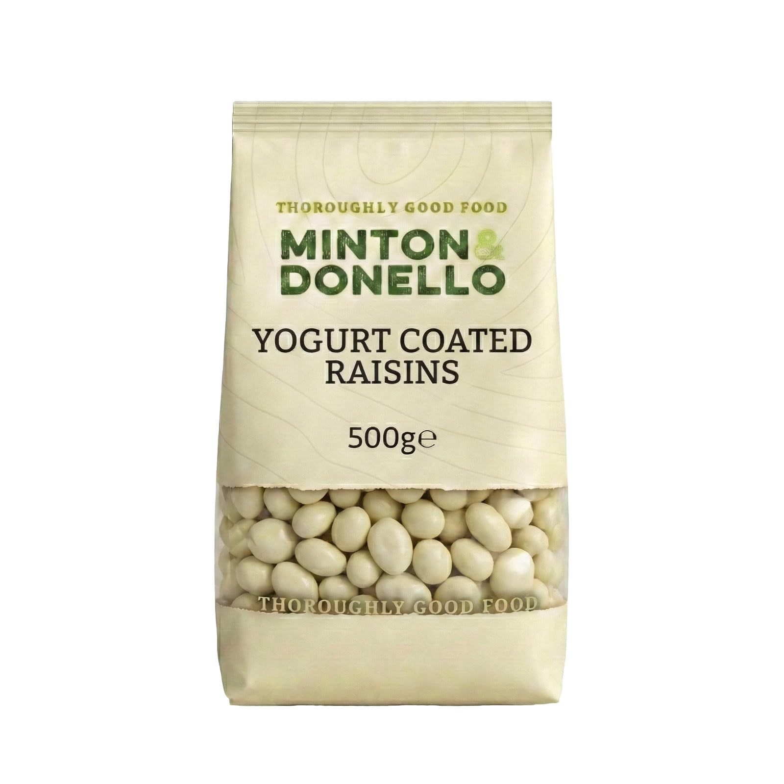 Minton & Donello Yogurt Coated Raisins - Gluten Free, Creamy Snack | 500g Pack