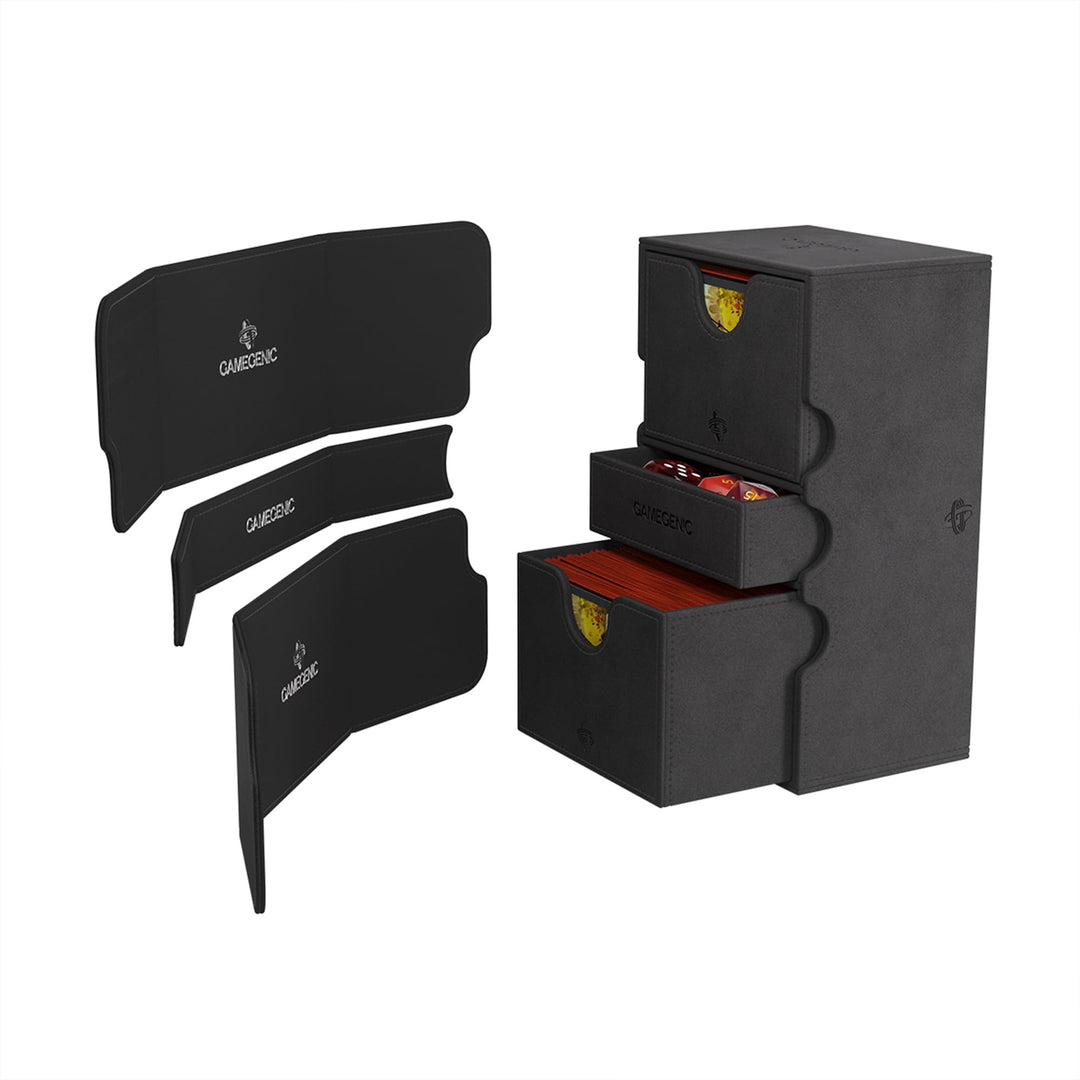 Gamegenic Stronghold 200+ XL Black – Extra Large Deck Box for Card Games