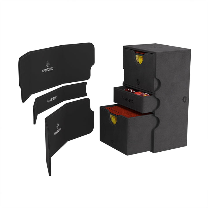 Gamegenic Stronghold 200+ XL Black – Extra Large Deck Box for Card Games