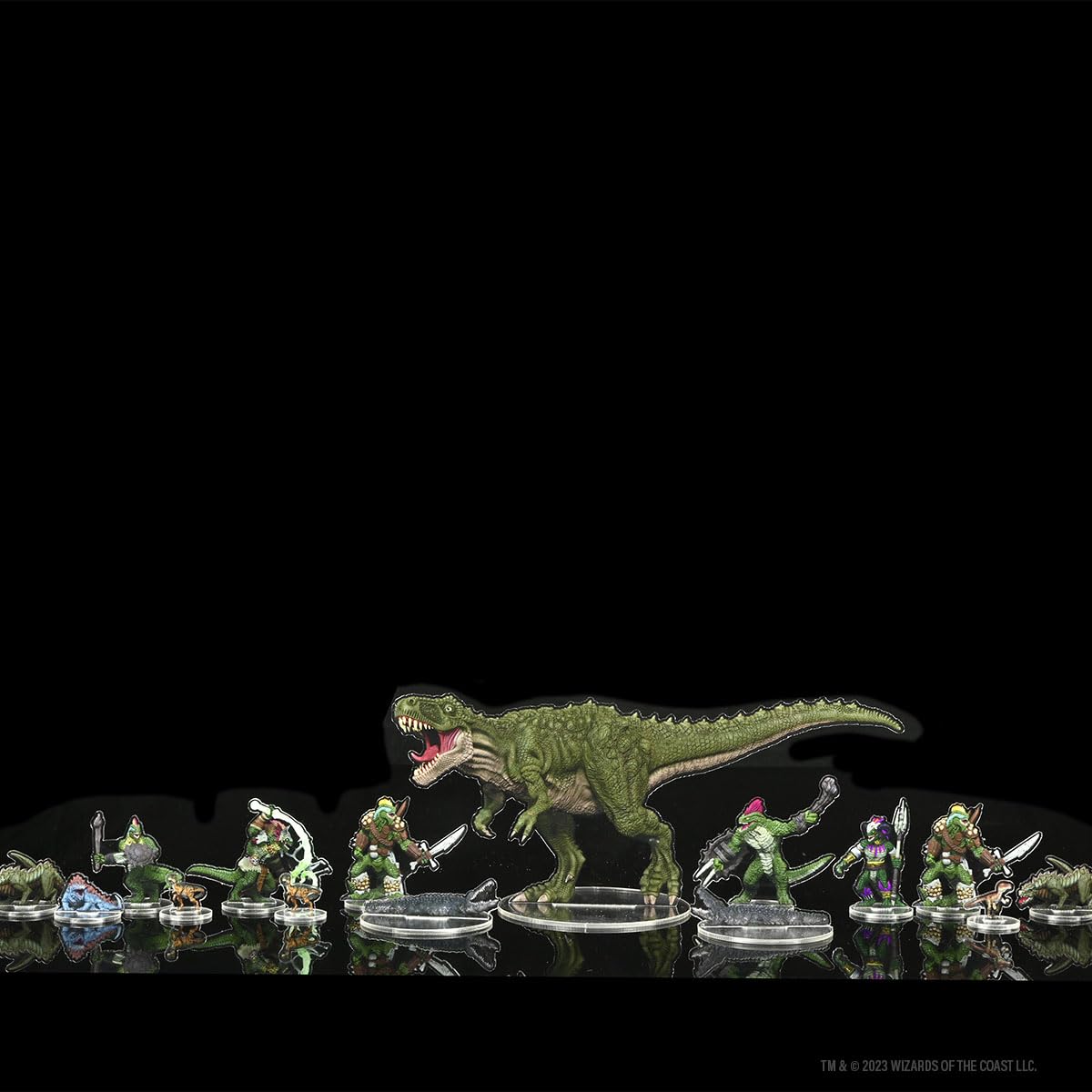WizKids D&D Idols of the Realms: Scales & Tails - Reptile Den 2D Acrylic Miniatures Set | 17 Pieces 3