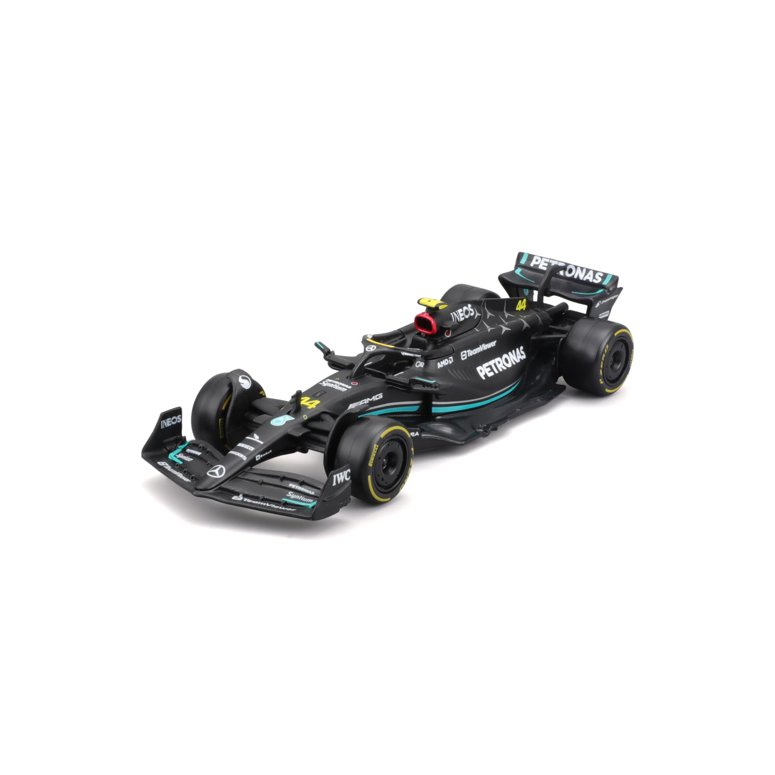 Bburago Formula 1 MB W14 2023 (Hamilton) Race Car - 1:43 Scale Die-Cast Model