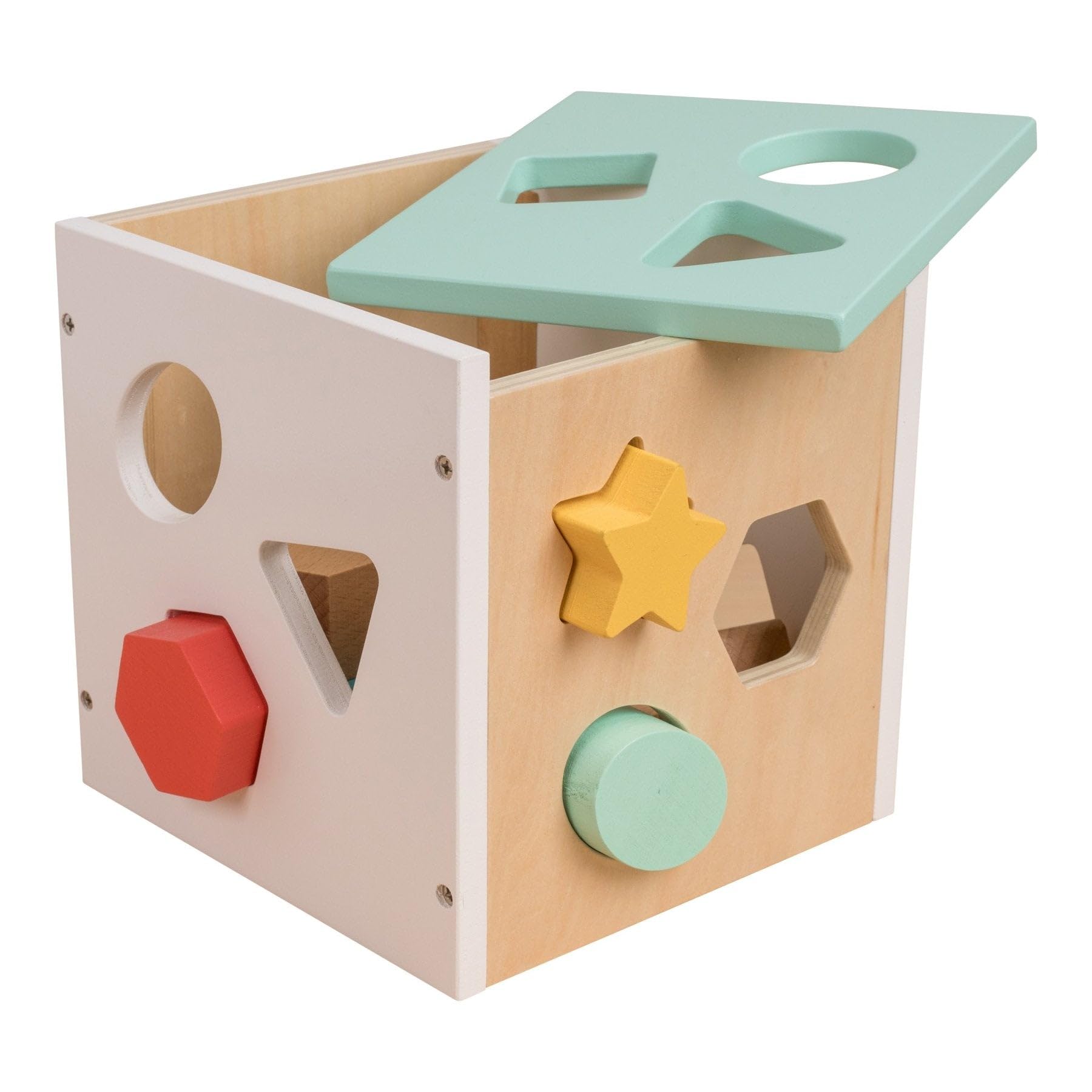Owl & Fox Wooden Shape Sorter - Educational Montessori Toy for Toddlers 12 Months+ 2