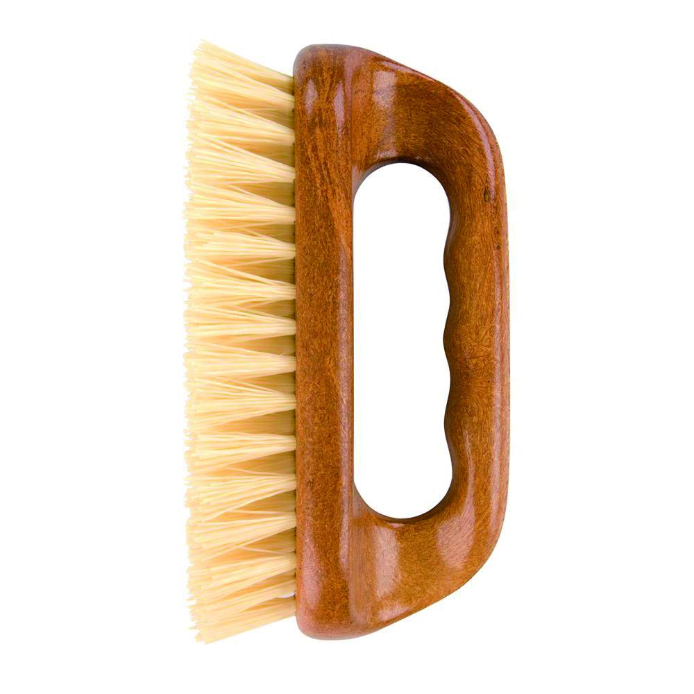 Elliott Wood Effect Scrubbing Brush - Strong Grip Handle for Stubborn Stains | Nylon Fibres | BPA Free