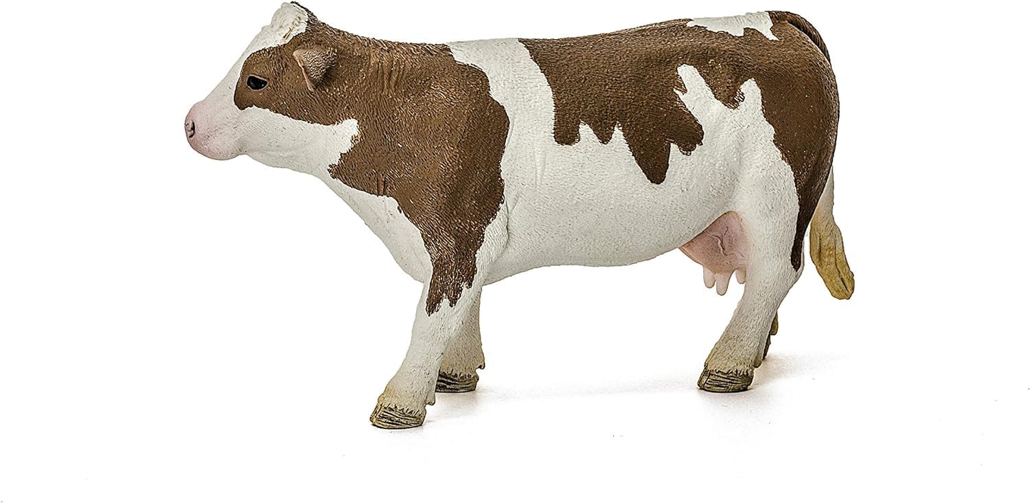 Schleich Simmental Cow Figure 13801 | Farm World Collection | Ages 3+ 8