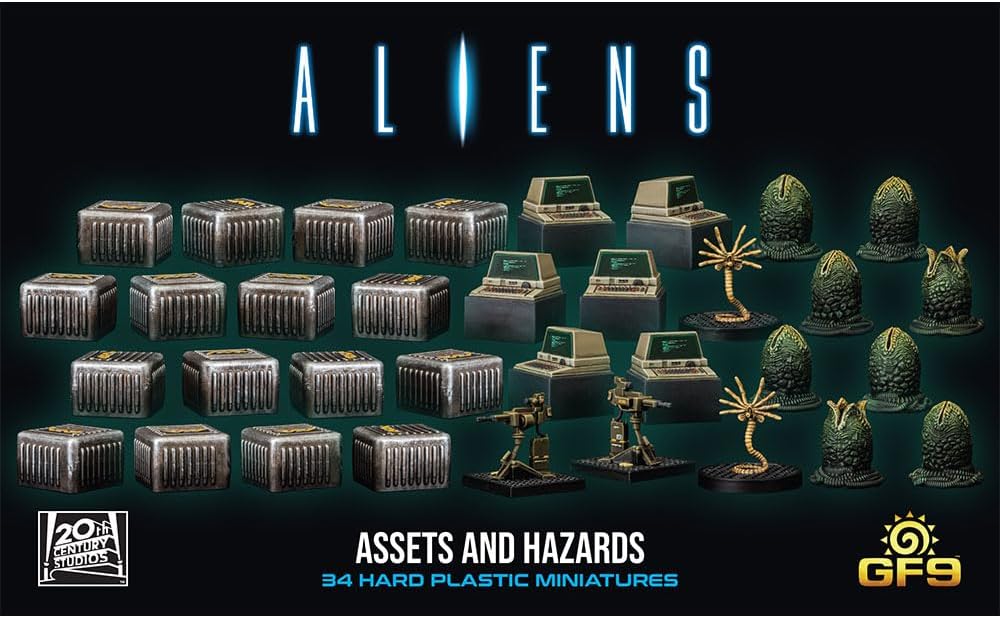 Gale Force Nine Aliens Assets and Hazards Miniatures Set (ALIENS15)