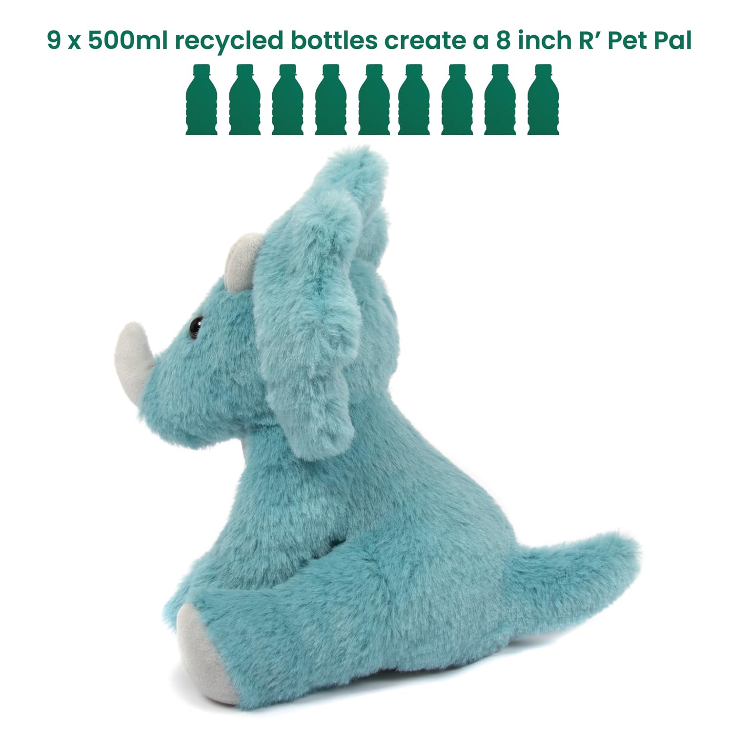 Lesser & Pavey Rpet Pals Dino Dinosaur Teddy Bear - Eco-Friendly Stuffed Animal for Kids 3