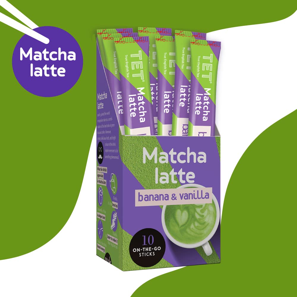 TET Matcha Latte Powder - Banana & Vanilla Green Tea Drink Mix | 100g 7