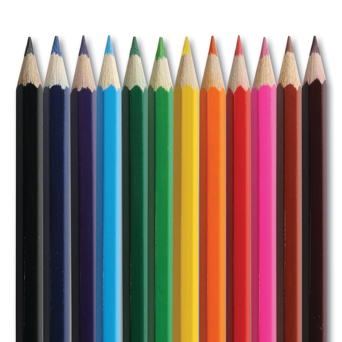 Classmaster CPW12 Coloured Pencils - Pre-Sharpened Wooden Pencils for Kids & Adults 10